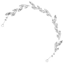 2Pcs Silver Wedding Hair Piece Bridal Vine with Dazzling Zircon
