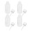 16Pcs White Plastic Squeeze Bottles for Glue Storage Solutions 1