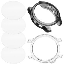 6Sets Tpu Watch Bumper Cover and Screen Protector Assorted