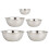 10Pcs Multi-Use Stainless Steel Mixing Bowls Silver Kitchen Prep Bowls 1