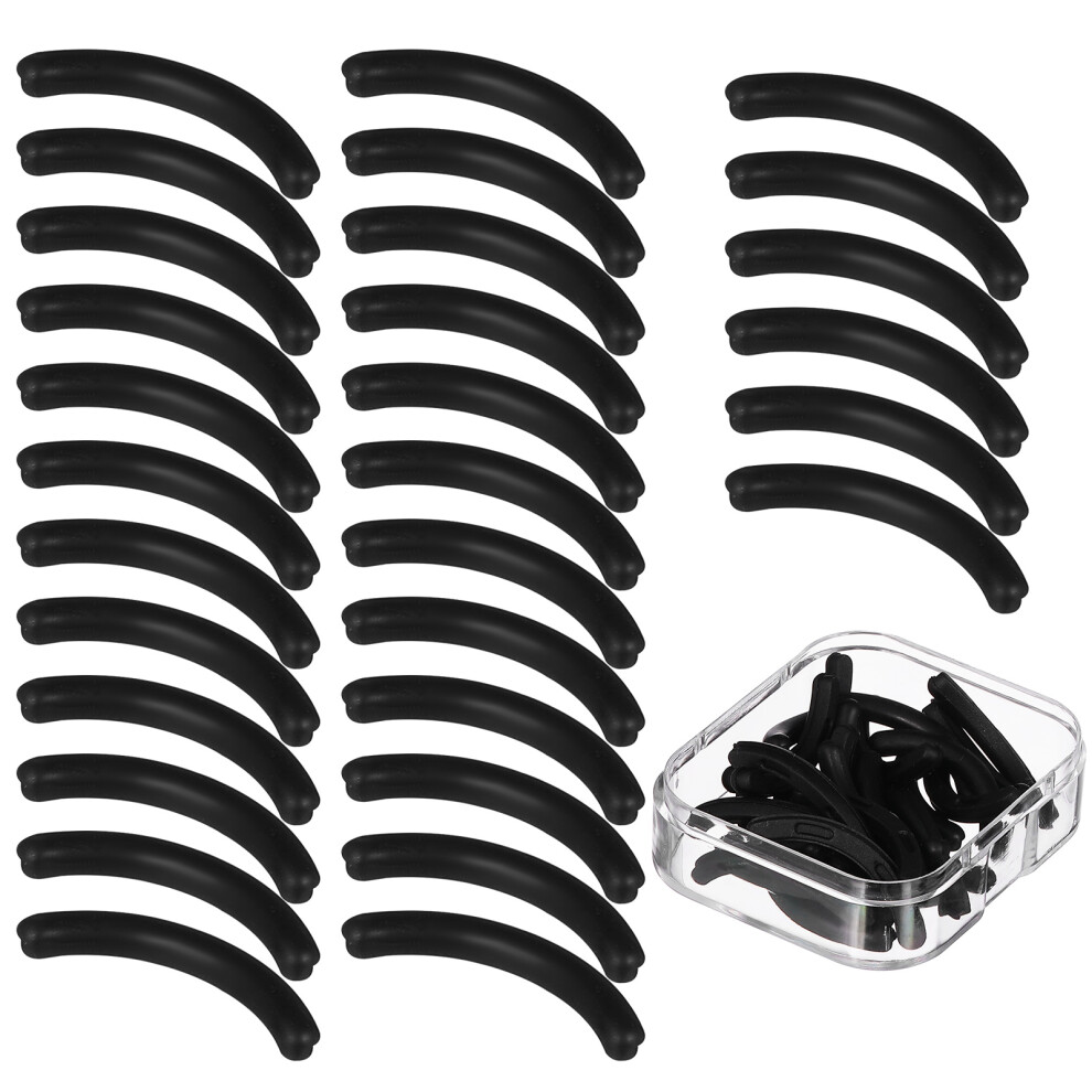 Inoomp Black Silicone Eyelash Curler Replacement Pads For Beauty Salons