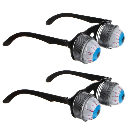 4Pcs Multi Halloween Funny Glasses with Horror Eyeballs for Pranks