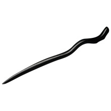 2Pcs Chinese Style Wood Hair Sticks for Buns Black Hair Accessories