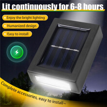 Outdoor Garden Solar Wall Lights and Down Waterproof Wall Lights Decorative Wall Lights Garden Decorative Lights,A