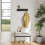 Wall-Mounted Coat Rack - Modern Design Coat Rack with Hidden Wall Hooks - Solid Wood Veneer Panel Coat Hanger 4