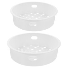 6Pcs White Kitchen Steamer Basket Insert for Food, Dim Sum & Vegetable