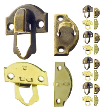 80Pcs Small Metal Jewelry Box Lock Hasp Buckle Assorted Color Durable