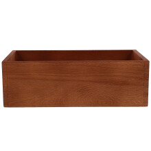 3Pcs Coffee Wooden Organizer Boxes Wood Crate Sundries Holder