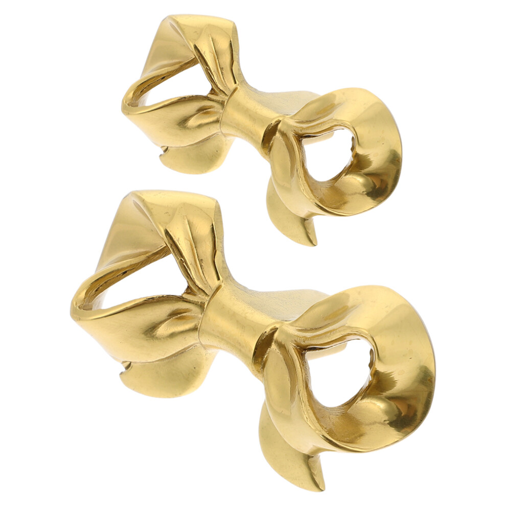 4Pcs Golden Brass Door And Drawer Knobs For Cabinet And Wardrobe 3642272457556