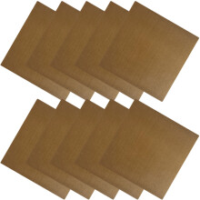 60Pcs Brown Hair Straightener Insulation Sticker Heat Resistant Decal