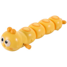 4Pcs Kids Yellow Wind Up Caterpillar Toys Durable Plastic Party Pranks