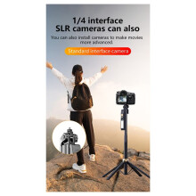 CL12P 180CM Selfie-Stick, Automatische KI-Gesichtsverfolgung, Quad-Ständer, 360-Grad-Drehung, Gimbal-Stativstabilisator mit LED-Fülllicht
