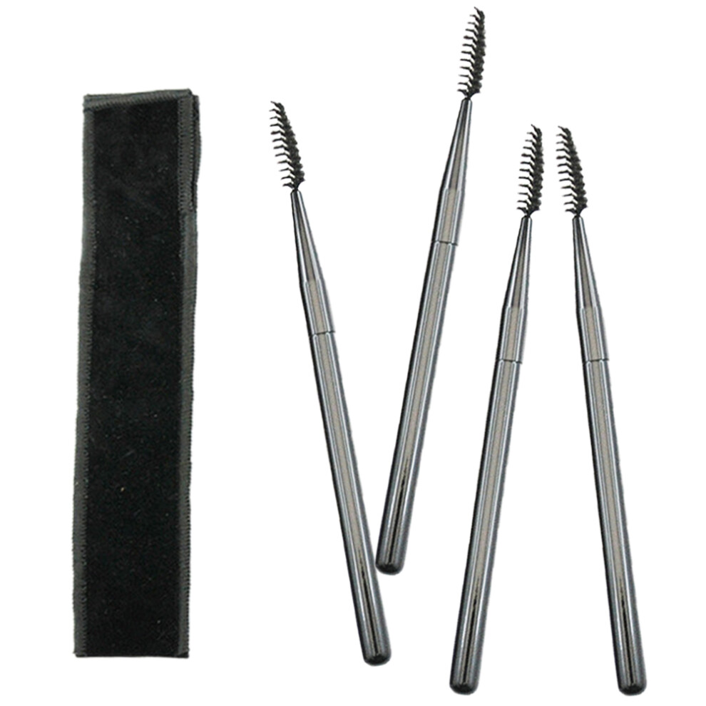 Ohphcall Light 20Pcs Eyebrow Brush Lash Applicator Makeup Tools Assorted Color