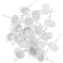 200Pcs White Plastic Mini Cute Doll Hats Multi-Purpose Decor