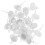 200Pcs White Plastic Mini Cute Doll Hats Multi-Purpose Decor 1