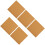 10Pcs Chocolate Cork Board Set DIY Decorative Display Bulletin Boards 1