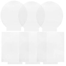 30Pcs Clear Acrylic Lamp Sheets with Smooth Edges for DIY LED Lights
