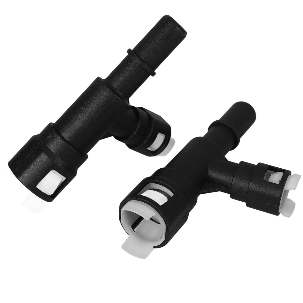5Pairs Heater Hose Adapter Abs Coolant Hose Connector Easy Fit Black 3642272425890