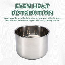 8L Pressure Cooker Inner Pot Rice Pressure Cooker Liner Stainless Steel Inner Pot Minute Pressure Cooker Liner