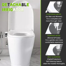 Non-Electric Cold Water Bidet Attachment for Toilet Self-Cleaning Dual Nozzle Sprayers with Adjustable Water Pressure