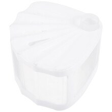 2Pcs White Plastic Aquarium Tanks Small Fish Bowls for Home and Office