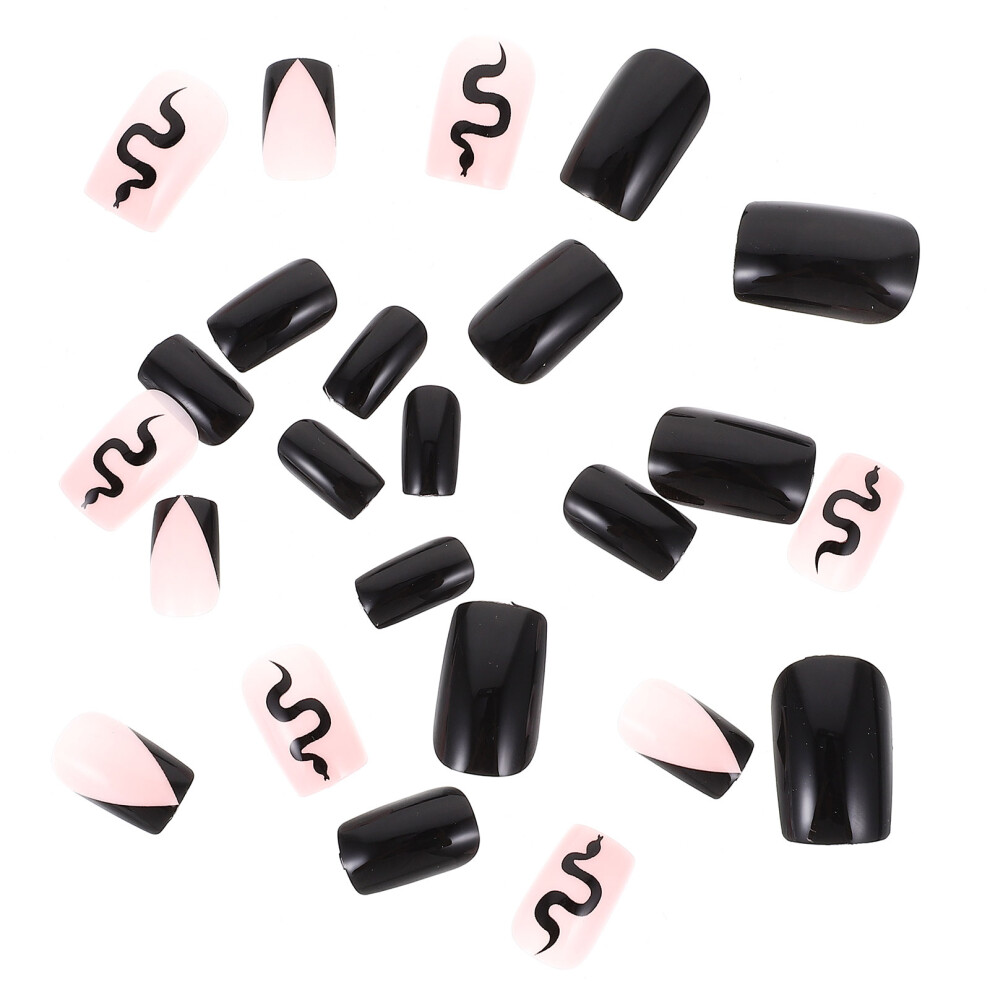 Villcase 3Sets Women Press On Nails Detachable Abs Fake Nails For Party And Diy
