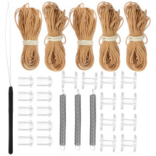 5Sets Easy-to-Use Brown Plastic Rv Pleated Shade Repair Tool Kit