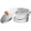 4Sets Durable Iron Storage Containers Silver Metal Pots for Household 1