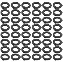 200Pcs Practical Black Rubber Hose Gaskets for Garden Hose Maintenance