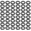 200Pcs Practical Black Rubber Hose Gaskets for Garden Hose Maintenance 1
