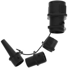 8Pcs Black ABS Kayak Pump Converter Air Pump Attachment Durable