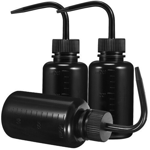 9Pcs Lightweight Black Wash Bottles Plastic Squeeze Bottle for Plants