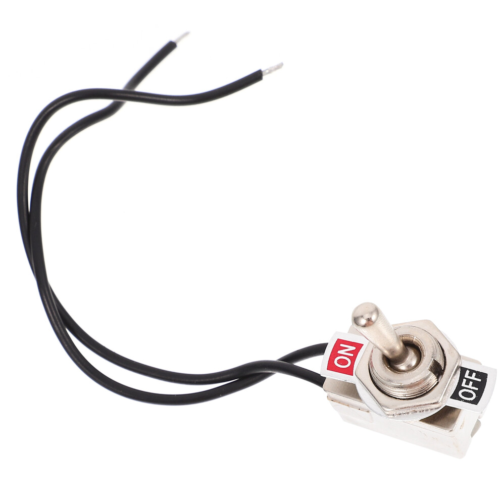 3Pcs Auto Toggle Switch White Abs Zinc Alloy 5 Inch Lead Wire 3642236560148