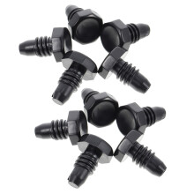 20Pcs Black PP Billiard Cue Bottom Dust Covers Replacement Plugs
