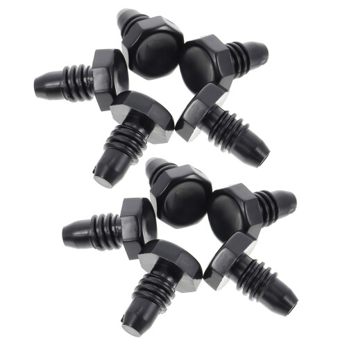 20Pcs Black PP Billiard Cue Bottom Dust Covers Replacement Plugs