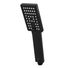2Pcs Black Plastic Shower Spray Heads ABS Detachable for Home Bath Use