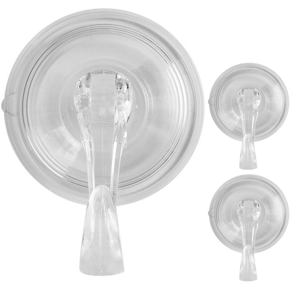 9Pcs Heavy Duty Suction Cup Wall Hooks Plastic Bathroom Towel Hangers 3642825014496