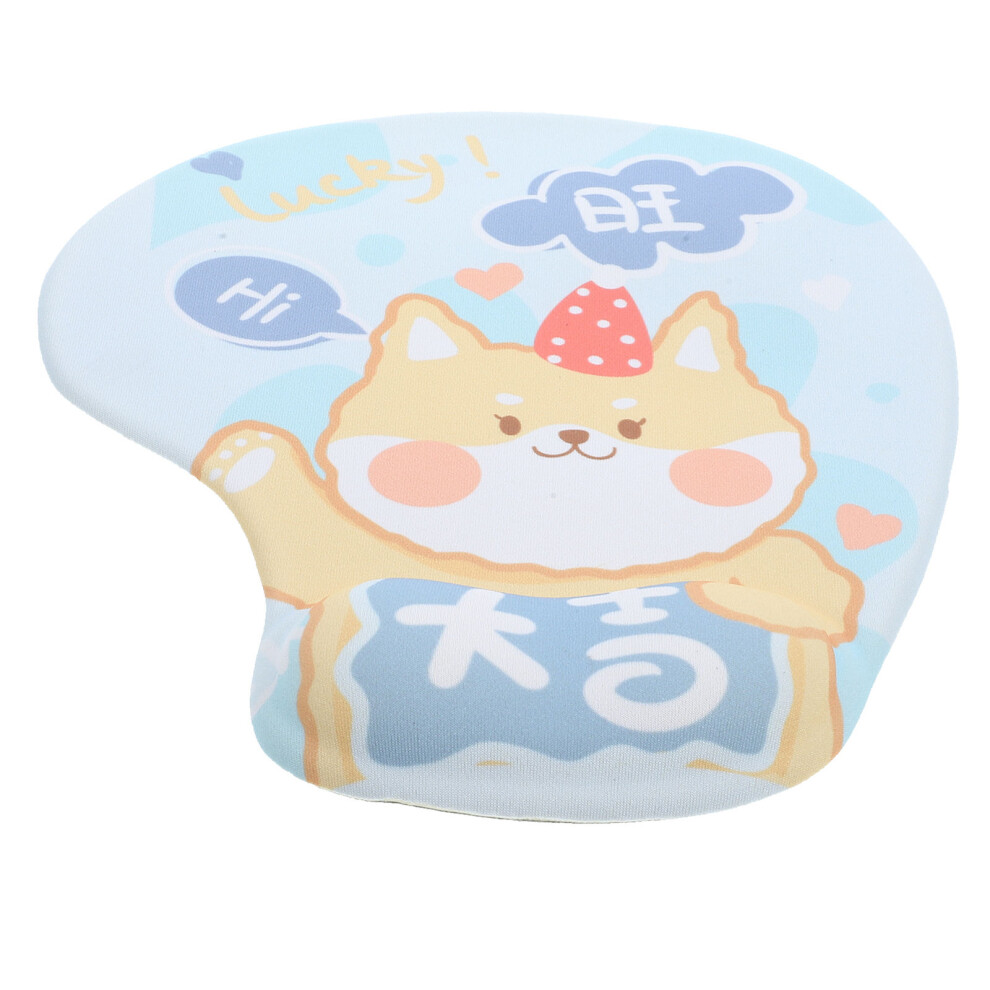 2Pcs Sky- Ergonomic Silicone Mouse Pad Cute Cartoon Wrist Rest Blue 3642272444389