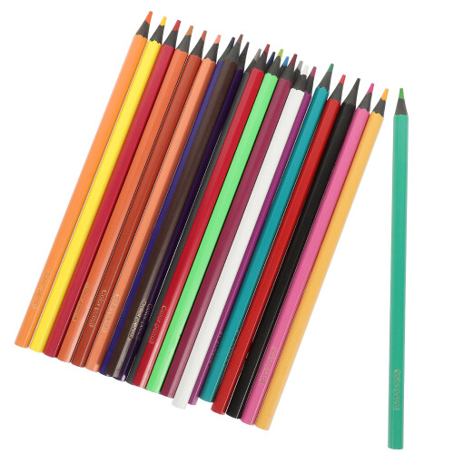 72Pcs Portable Colored Pencils Set Paper Safe Materials for Drawing