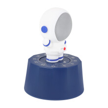 2Pcs Blue Plastic Mechanical Timer Learning Time Reminder for Home Use