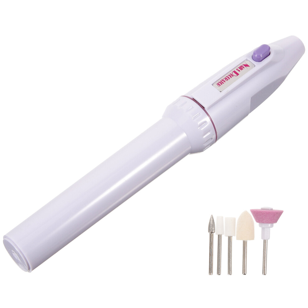 Happyyami 4Sets Compact Electric Nail Drill For Acrylic Nails Manicure Home Use