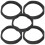25Pcs Black Microphone Shockproof Rings Durable Non-Slip Mic Covers 1