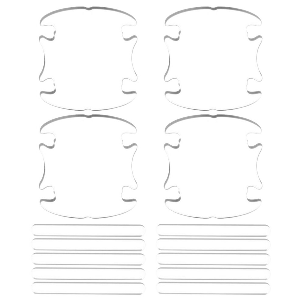 3Sets Auto Car Door Handle Scratch Protector Transparent Pvc Film 3642272424923