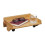 Estante de cama plegable de bambú. 1