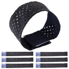 24Pcs Sports Sleeve Ties Grey Elastic Adhesive Sleeve Stabilizer Bands