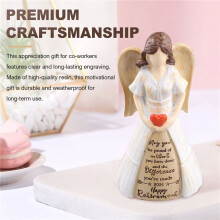 Angel Sculpture Birthday Gift Female Retirement Gift Home Decoration Resin Crafts