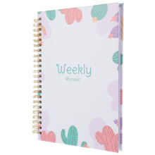 5Pcs Academic Year Planner 2024 White Paper Portable Teacher Organizer