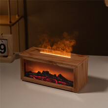 Aromatherapy Diffuser Simulation Fireplace with Dynamic Flame Effect Colorful Aromatherapy Diffuser for Home & Office A