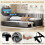 3ft Single Velvet Daybed with Pull-out Trundle Velvet Upholstered Sofa Bed 8