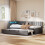 3ft Single Velvet Daybed with Pull-out Trundle Velvet Upholstered Sofa Bed 10